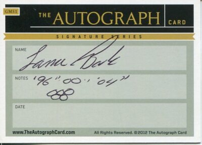Lance Bade US Olympic US Bronze Trap Target Shooting Signed The Autograph Card