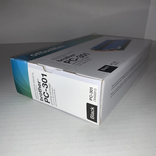 * BLACK Fax / Printing Cartridge OfficeMax / Brother PC301 OM98913 for