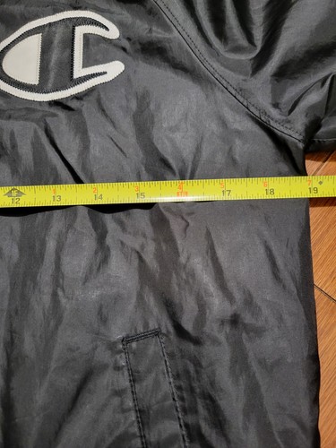 Champion Jacke Herren Größe Small S schwarz weiß Knopfleiste Varsity Bomber - Bild 3 von 12