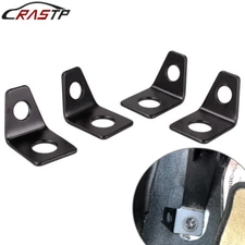 4PCS 4 Point Seat Belt Mounting 90 Degree Angle Brackets Kit Seat Belt L-Bracket