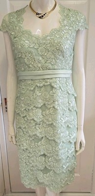 Jaques Vert Lace Dress Mint Green Size UK 10