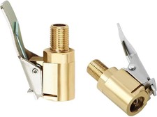 2-pack Brass Tire Air Chuck Locking Quick Connect Inflator Hose Adapter No Lea