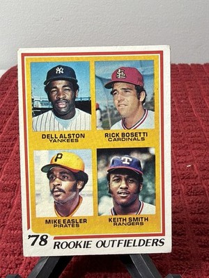 1978 Topps Rookie Outfielders - Dell Alston/Rick Bosetti/Mike Easler/Keith Smith