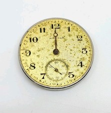 1918 Waltham Model 1912 Grade Sapphire 15J 6/0s Watch Movement For Repair