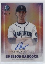 2021 Bowman Chrome Dawn of Glory Auto 65/99 Emerson Hancock #DOGA-EH Auto 1v1