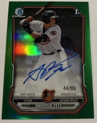 2026 Bowman 1st Auto Andrew Tess Green /99 Chrome