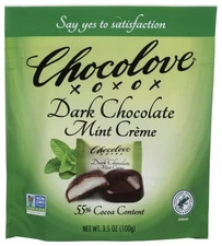 Chocolove Choc Bites Mint Creme Pou 3.5 OZ Pack Of 8