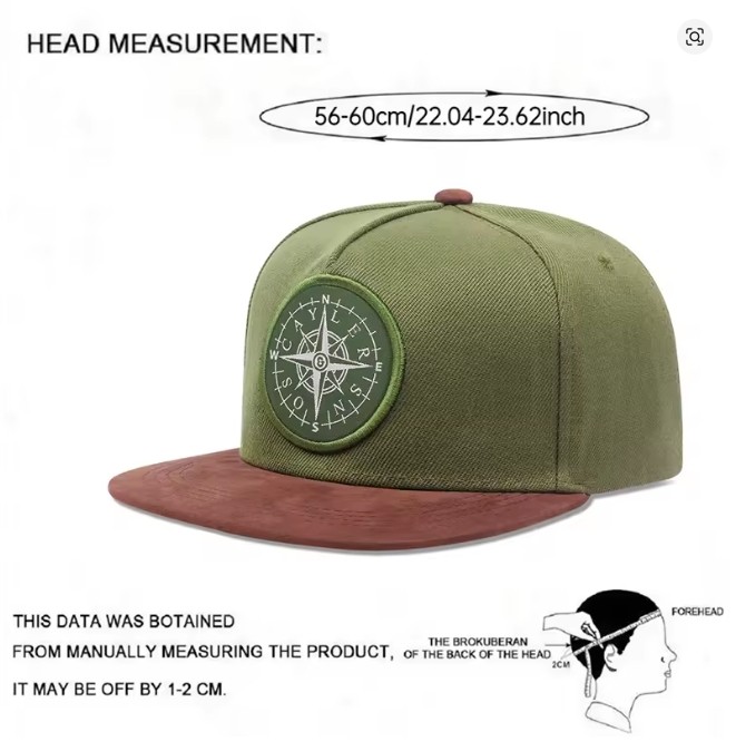 Men's Baseball Caps Compass, Classic Outdoor Cap Unisex Baseball Caps image 2