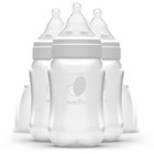 Evenflo 3pk Balance Wide-Neck Anti-Colic Baby Bottles Glass - 6oz
