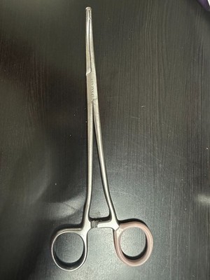 Curved Balantine forceps OB/GYN 21cm stainless steel excellent condition