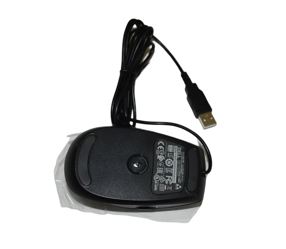 Dell MOCZUL Black 6-Button Wired 1600DPI Laser Mouse YC5TD 49TWY V7623 570-11349 - Image 4 of 4