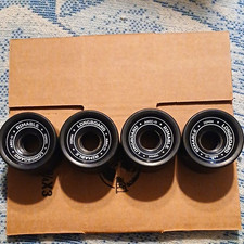 Rimable Longboard ABEC-11 70mm Black LSkate Wheels Set of 4 Used As Is