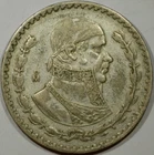 Lot of (2) Mexico Un Peso 0.1 Silver Coins (1) 1962, (1) 1964