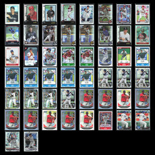 Huge Premium Bowman Refractor Parallel Lot 50 Baseball Cards | Bulk Dealer Lot