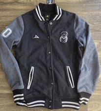 Pirma Monarcas Morelia Futbol Soccer Varsity Jacket Black Womens Size Medium