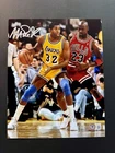 Magic Johnson Hot! autographed signed Lakers & Jordan 8x10 photo Beckett BAS coa