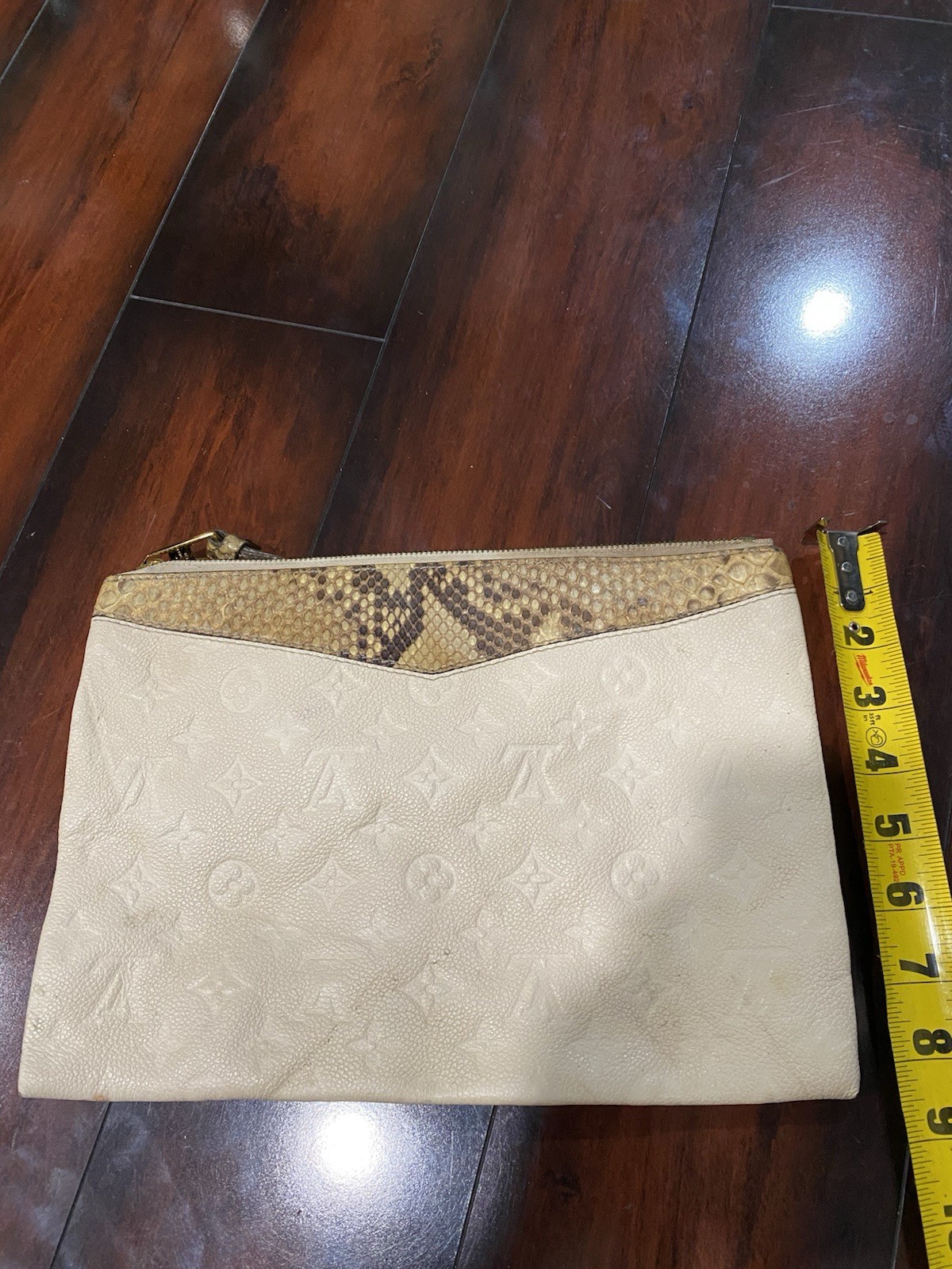 Louis Vuitton Python Daily Pouch Monogram Emprein… - image 3