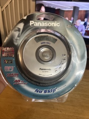 NEW VINTAGE RARE Panasonic SL-MP80 Portable CD MP3 Player NO SKIP