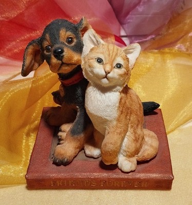 Katzenfigur FRIENDS FOREVER Country Artists Statue Cat #CA02282 Rar!