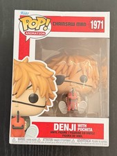 Funko Pop Chainsaw Man: Denji Sitting w/ Pochita Figure #1971 Brand New