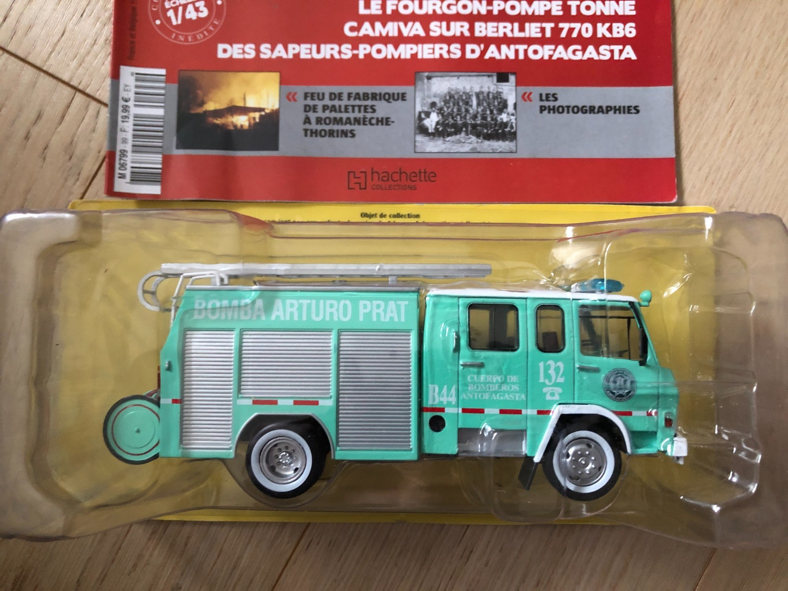 Camion pompiers Camiva Berliet 770 KB6 IXO 1/43 : réplique FPT ultra-détaillée pour collection exigeante