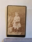 Old photo portrait baby flowers sorgato Bologna GF113 ^