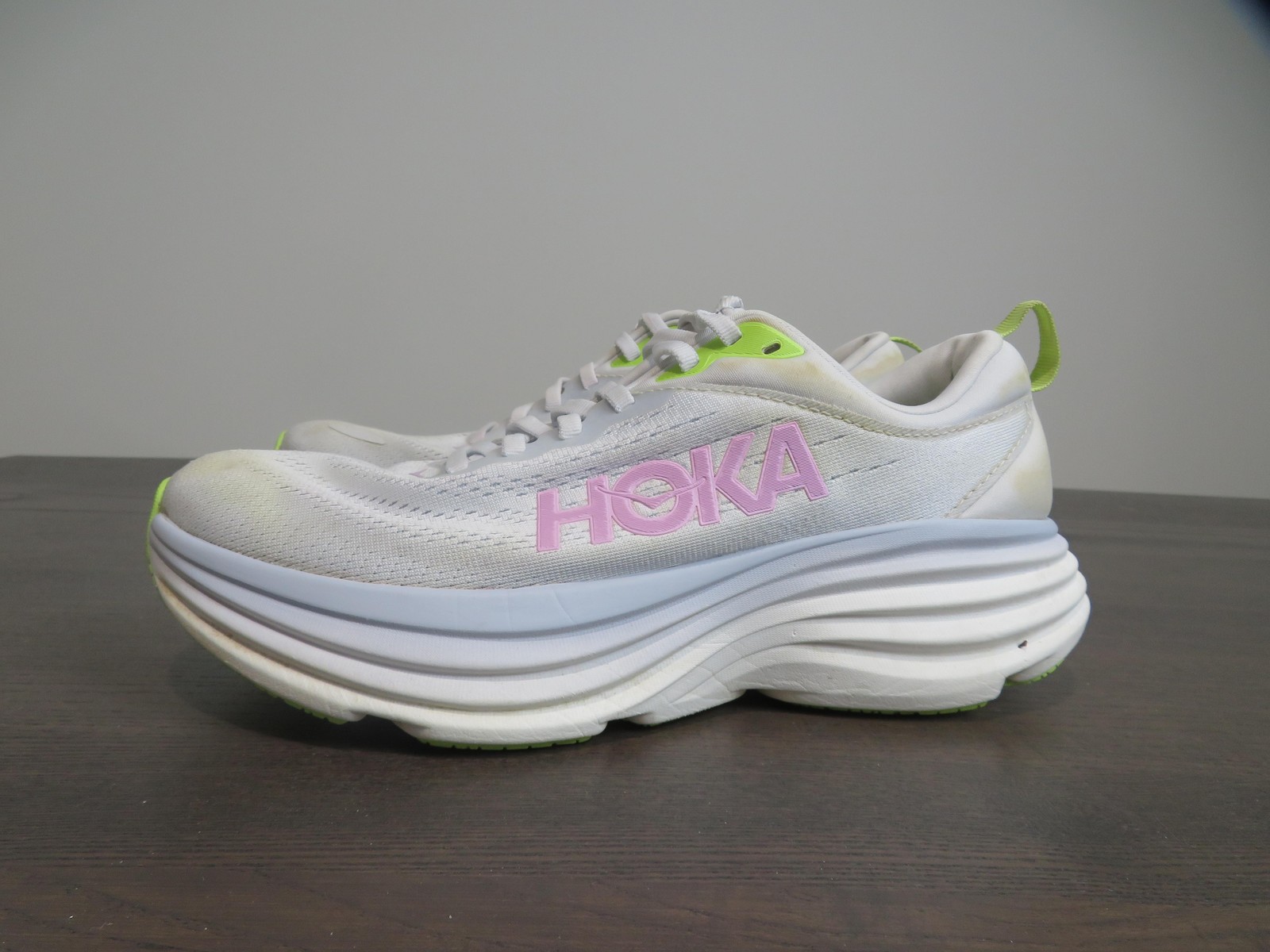 Hoka One One Bondi 8 Shoes Womens Size 8.5 Blue Running Gym Sneakers Cushioned thumbnail 4