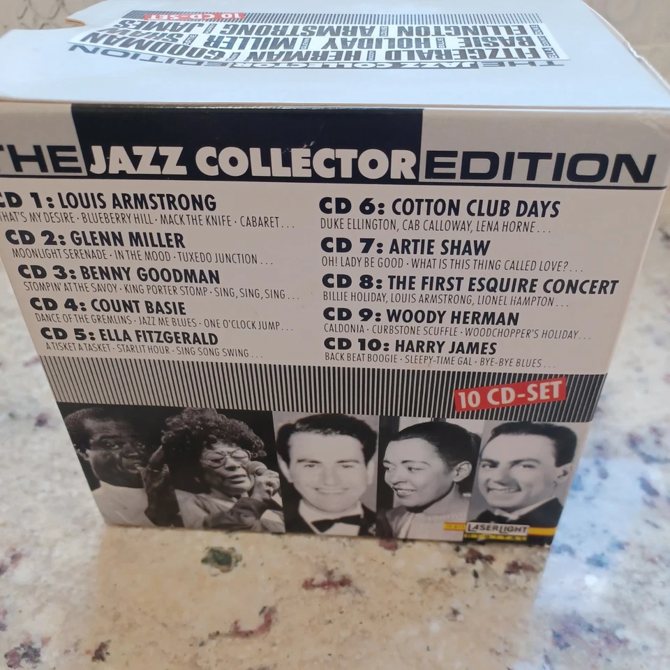 Jazz Collector's Edition 10 CD's Box Set (CD, Oct-1991, Laserlight) ella shaw Foto 3 de 4