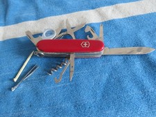 couteau suisse victorinox rouge état neuf 12 pièces tournevis ouvre bouteille ..