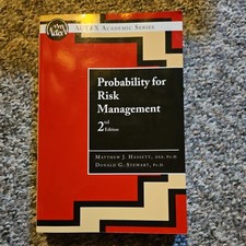 Probability For Risk Management 2nd Edition B...