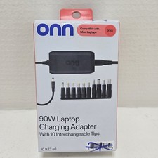 onn 90W Universal Laptop Charger Adapter 10 Tips Compatible Dell HP Lenovo ASUS