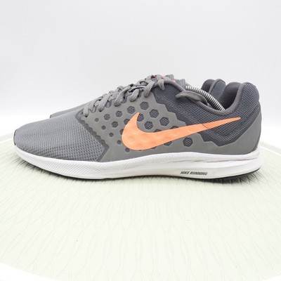 Nike Downshifter 7 852466-001 Womens 12 Running Shoes Gray Lava Glow Sneakers