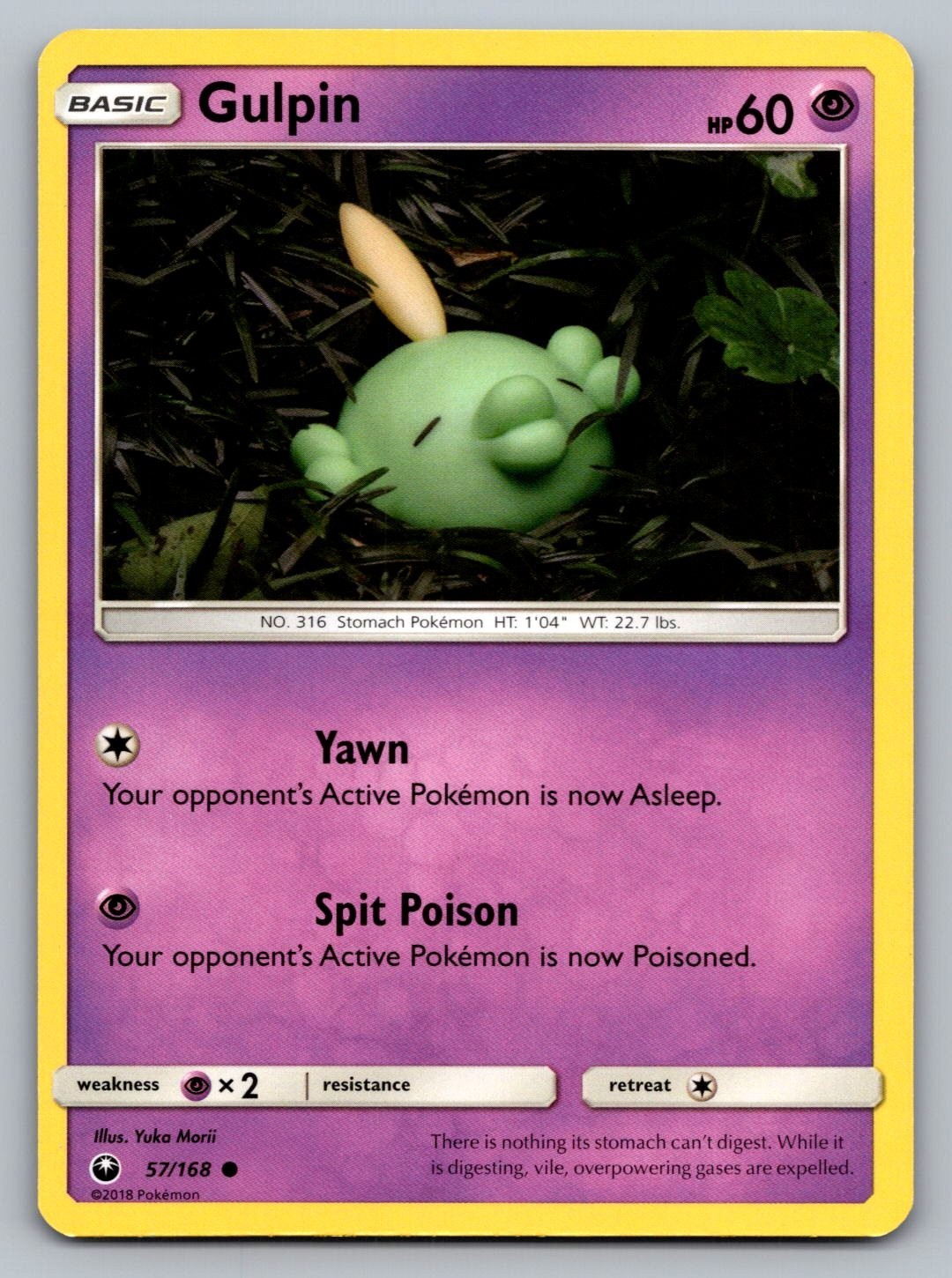 Pokemon TCG Celestial Storm Gulpin #57