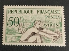 SORTI ALBUM FRANCE TIMBRE JO HELSINKI N 964 AVIRON 1953 NEUF** MNH LUXE