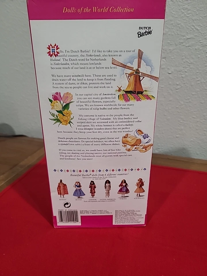 Vintage Dutch Barbie Dolls of the World Special Edition 1993 Mattel, New, Hot🔥 - Image 4 of 4