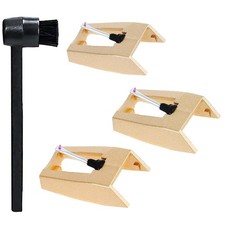 3 Pack Diamond Record Player Needle Replacement, Vinyl Turntable Needles with