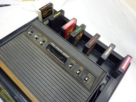 ATARI Video Stak Game & Console Storage Center + Colecovision Intellivision ....