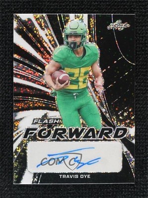 2022 Leaf Flash Forward Black Metalized Sparkles 2/10 Travis Dye #TD1 Auto 07sa