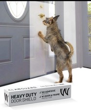 CLAWGUARD Heavy Duty Door Scratch Shield   20x44 in. Door Scratch Protector D...