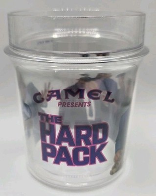 1991 VTG Joe Camel Presents The Hard Pack Cigarette Thermo Tumbler Cup Mug 90s