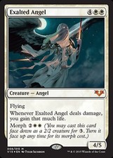 MTG Exalted Angel - Foil, From the Vault: Angels, Moderately Played, English