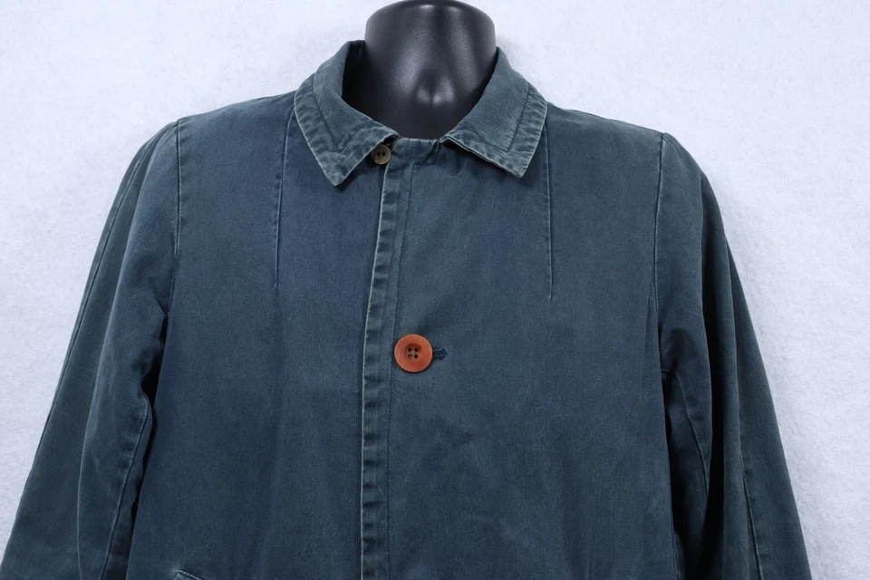 Visvim Coat Mies Indigo Blue Men's Size 2 (US Medium) Japan Made Cotton,Linen - Image 2 of 4