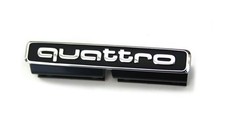 Schriftzug Quattro Original Audi Emblem Kühlergrill Chrom Schwarz  8V0853736
