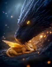 BYGFHLYW 5D Dragon Diamond Painting Kits for Adults, 12x16 inches, KM125-1