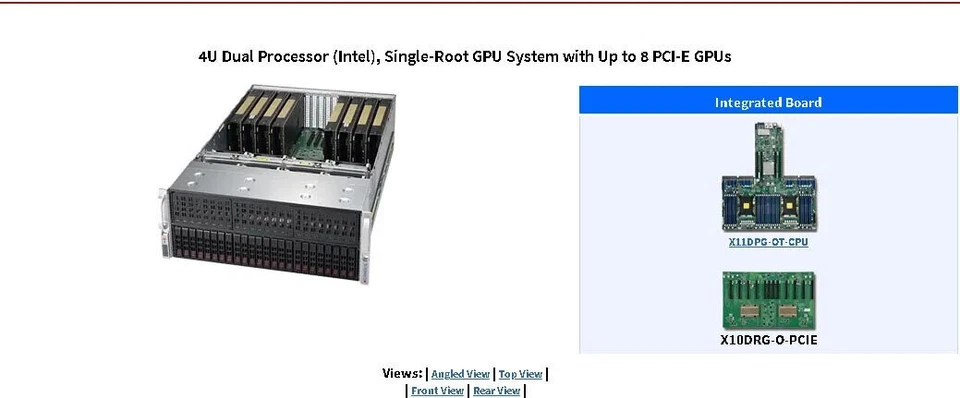SuperServer 4029GP-TRT2 10 GPU ServerWith 8124MCPU,  256GB RAM, 480GSSD, P40 24G - Image 2 of 2