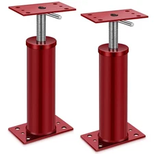 2 Pcs Adjustable Jack Post, 12"-16" Height Range, Basement Floor House Screw ...