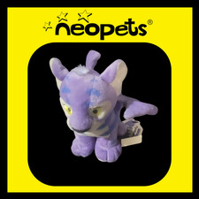 Vintage 2003 Neopets Purple Faerie Kougra 6.5" Plush w/ Tags Limited Too - RARE
