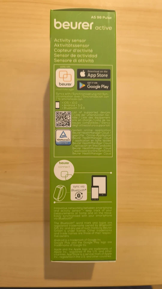 Beurer AS 98 Fitness-Tracker Uni Schwarz Aktivitätssensor Smartwatch - Bild 2 von 4