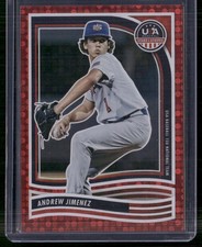 2024 Panini Stars & Stripes USA Baseball #52 Andrew Jimenez Red #/199