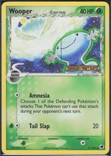 Wooper δ 71/101 Reverse Holo Pokemon TCG Dragon Frontiers DMG